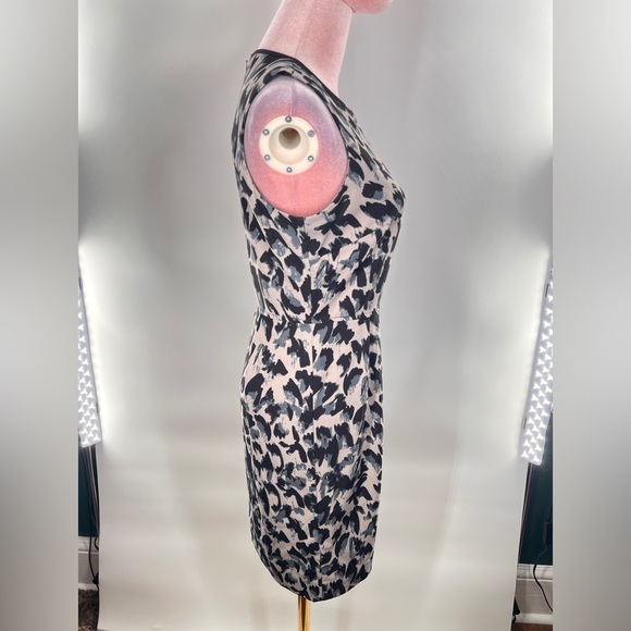 EUC Loft Animal Print Sheath Dress - Picture 7 of 11